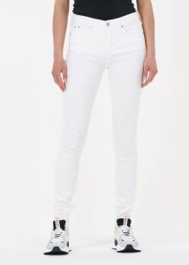 Calvin Klein Mid Rise skinny jeans met J20J218607 1AA Wit Dames