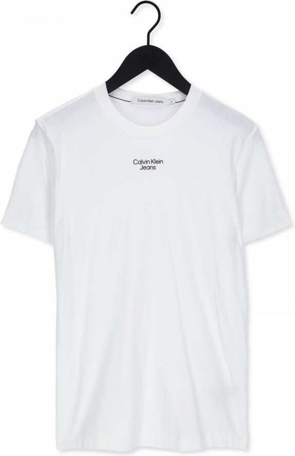 Calvin Klein Men Short Sleeve T-shirt White Wit Heren