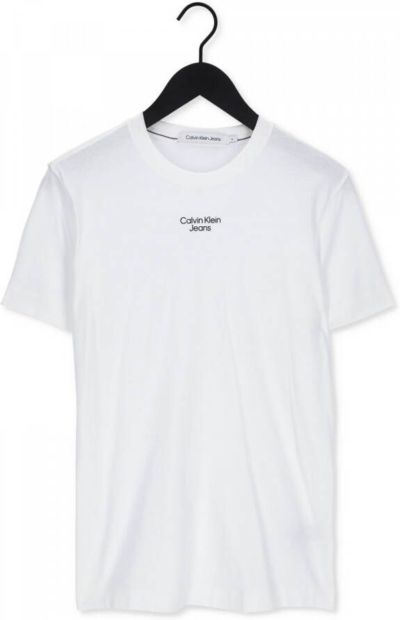 Calvin Klein Men Short Sleeve T-shirt White Wit Heren
