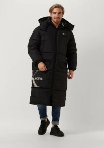 Calvin Klein Zwarte Gewatteerde Jas Essentials Non Down Long Jacket