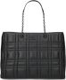 Calvin Klein Zwarte polyester handtas met kettinghandvatten Black Dames - Thumbnail 1