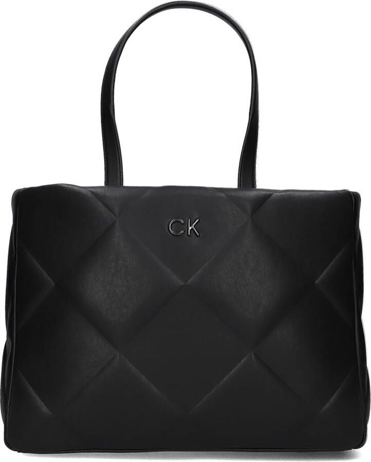 CK Calvin Klein Tote bag met structuurmotief model 'QUILT'