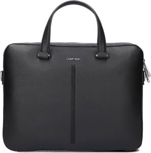 Calvin Klein Zwarte Laptoptas Ck Median Slim Laptop Bag