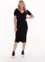 Calvin Klein Midi-jurk CK BUTTON THROUGH RIB LONG DRESS met ribstructuur - Thumbnail 1