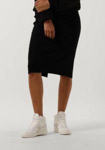Calvin Klein Zwarte Midirok Knitted Skirt