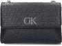 Calvin Klein Zwarte polyester handtas met kettinghandvatten Zwart Dames - Thumbnail 1