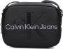 Calvin Klein Jeans Zwarte Mono Cross Body Camera Tas Black Dames - Thumbnail 1