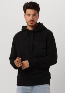 Calvin Klein Zwarte Sweater Mix Media Pocket Hoody
