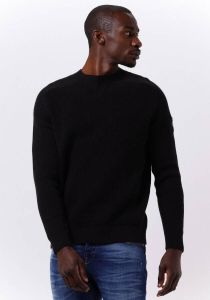 Calvin Klein Zwarte Sweater Monologo Badge Sweater
