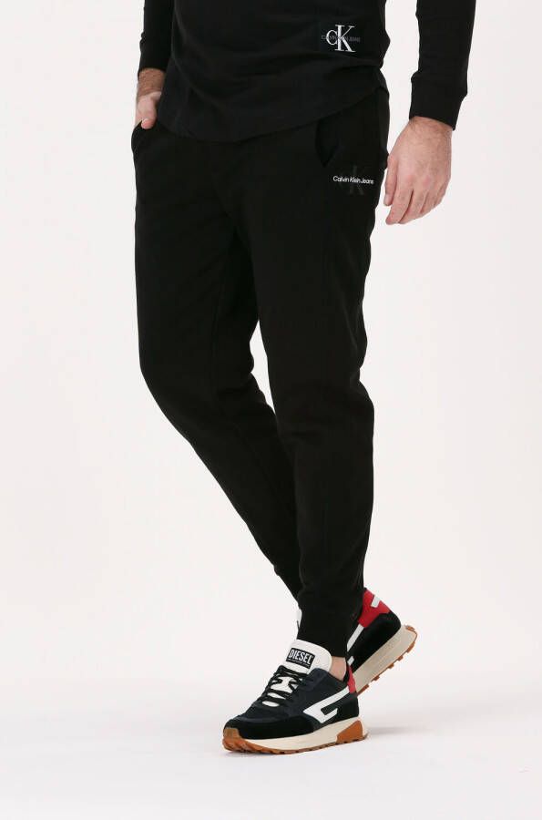 Zwarte Calvin Klein Sweatpant Monogram Logo Hwk Pant