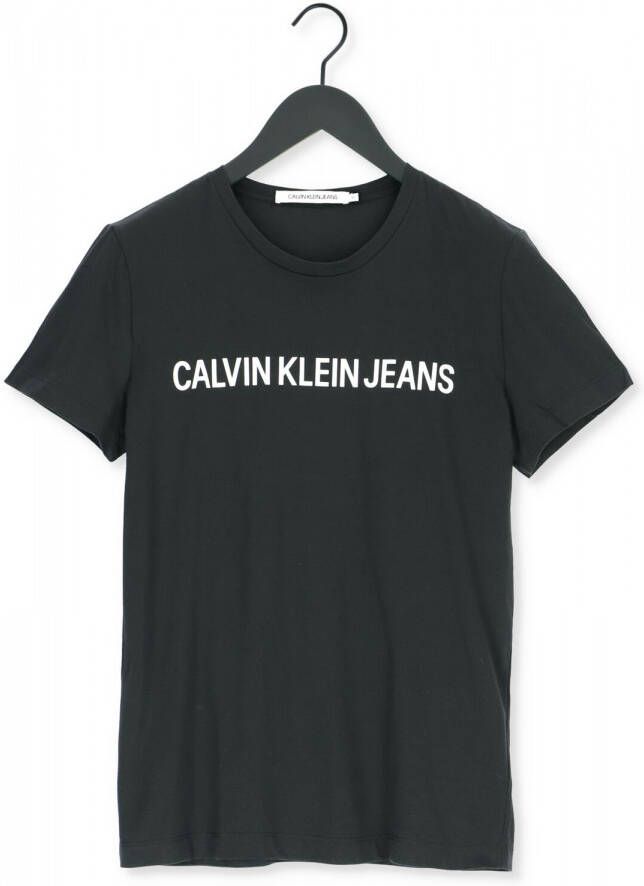 Calvin Klein Jeans Heren T-shirt Polo Herfst Winter Collectie Black Heren