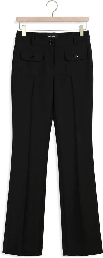 CAMBIO Dames Broeken Farah Pocket Long Wool Substiture Double Zwart - Foto 3