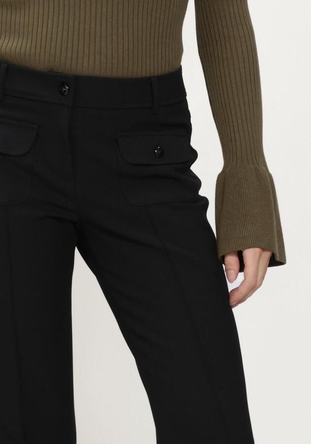 CAMBIO Dames Broeken Farah Pocket Long Wool Substiture Double Zwart - Foto 2