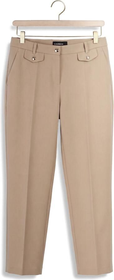 CAMBIO Dames Broeken Krystal Flap Beige - Foto 4