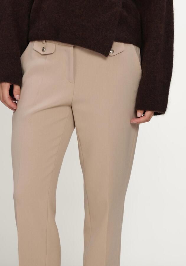 CAMBIO Dames Broeken Krystal Flap Beige - Foto 3