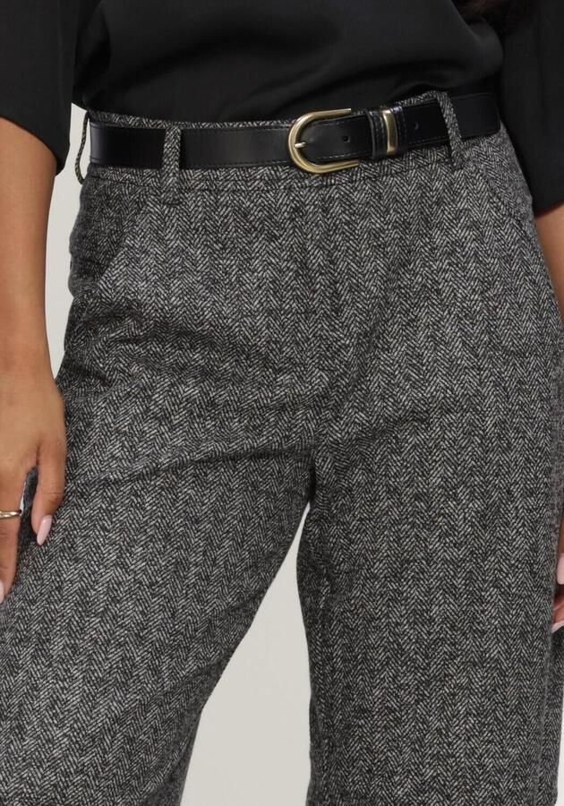 CAMBIO Dames Broeken Orly Plain Herringbone Jersey Jacquard Grijs - Foto 2