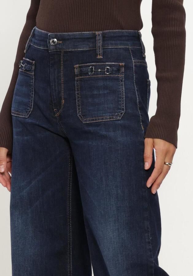 CAMBIO Dames Jeans Ada Patched Pocket Dark Hr Stretch Blue Denim Donkerblauw - Foto 3