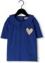 CARLIJNQ Meisjes Tops & T-shirts Sunnies Collar T-shirt Wt Embroidery Donkerblauw - Thumbnail 1