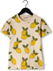 Carlijnq Gebroken Wit T-shirt Lemon Crewneck T-shirt