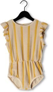 Carlijnq Gele Jumpsuit Stripes Yellow Playsuit
