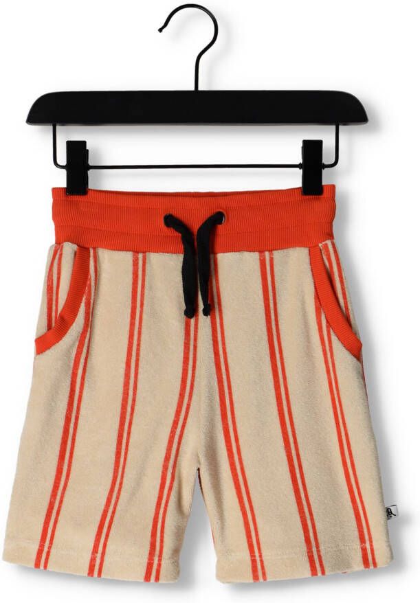 CARLIJNQ Jongens Broeken Stripes Flame Bermuda Oranje