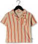 CARLIJNQ Jongens Polo's & T-shirts Stripes Flame Loose Polo T-shirt Wt Embroideries Oranje - Thumbnail 1