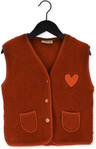 Carlijnq Rode Gilet Arabian Spice Gilet With Embroidery