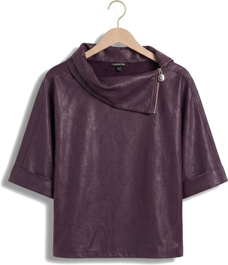 CAROLINE BISS Dames Blouses 4609 Paars - Foto 2