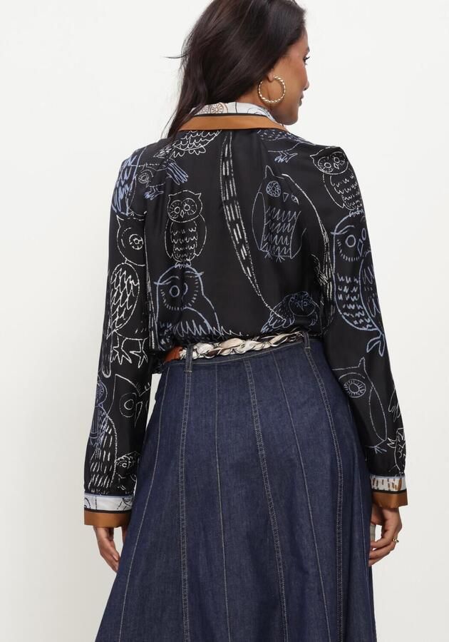 CAROLINE BISS Dames Blouses 4637 Zwart - Foto 3