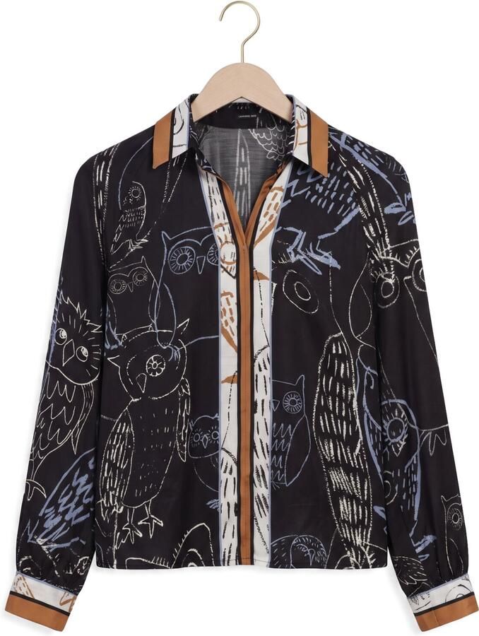 CAROLINE BISS Dames Blouses 4637 Zwart - Foto 2