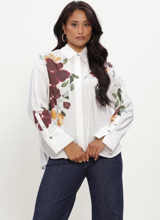 CAROLINE BISS Dames Blouses 4674 Wit