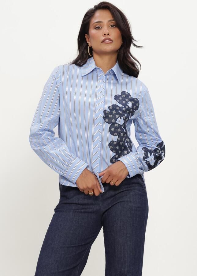 CAROLINE BISS Dames Blouses 4679 Lichtblauw