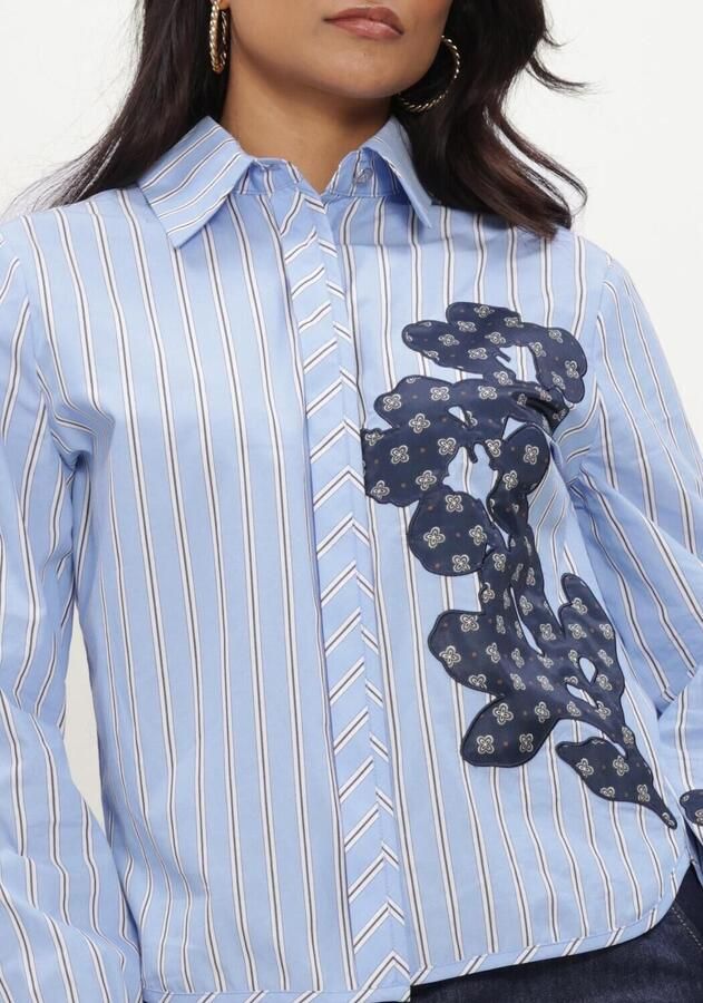 CAROLINE BISS Dames Blouses 4679 Lichtblauw - Foto 3