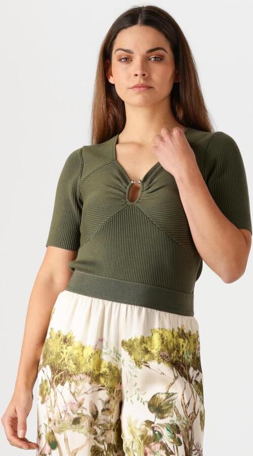 Caroline Biss Stijlvolle Pullover met Pull Detail Green Dames - Foto 4