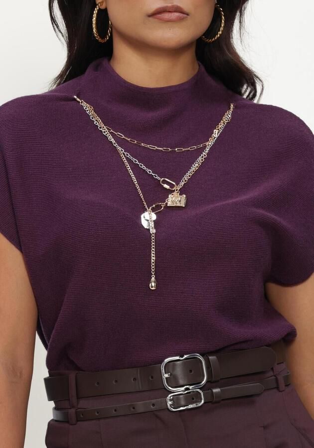 CAROLINE BISS Dames Tops & T-shirts 4204 Paars - Foto 3