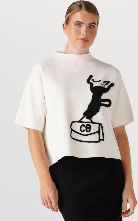 CAROLINE BISS Dames Truien & Vesten 4244 Wit - Foto 4