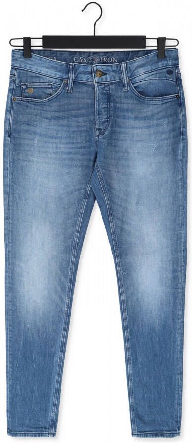 Cast Iron Blauwe Slim Fit Jeans Riser Slim Bright Blue WAsh