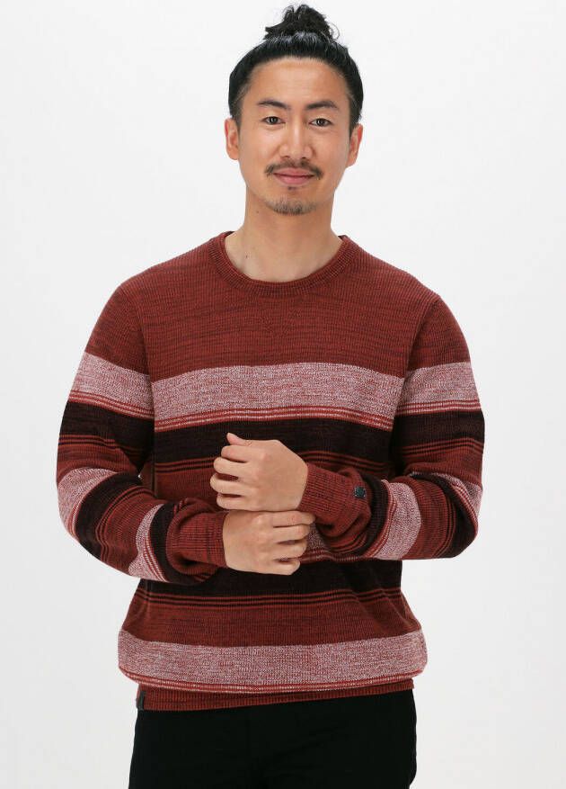 CAST IRON Heren Truien & Vesten R-neck Slim Fit Cotton Mouline Bordeaux