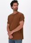 Cast Iron Bruine T shirt Short Sleeve R neck Linen Slim Fit - Thumbnail 1