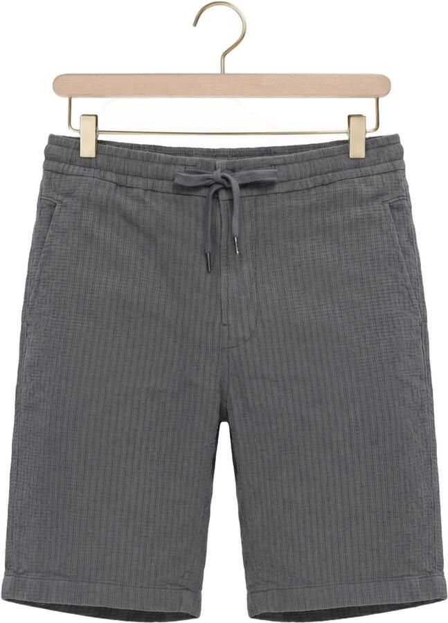 CAST IRON Heren Broeken Chino Shorts Structure Donkergrijs - Foto 3