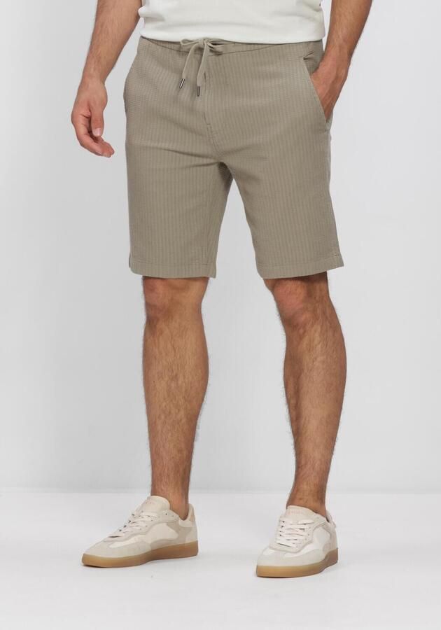 CAST IRON Heren Broeken Chino Shorts Structure Khaki