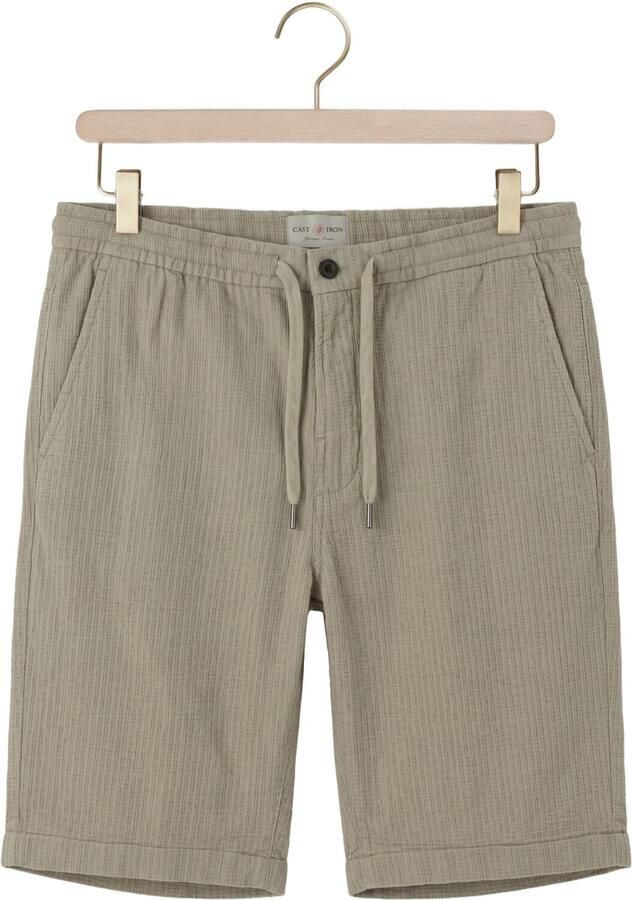 CAST IRON Heren Broeken Chino Shorts Structure Khaki - Foto 2