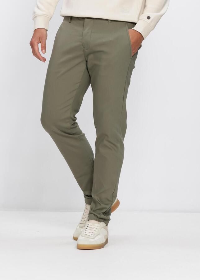 CAST IRON Heren Broeken Cylas Chino Khaki