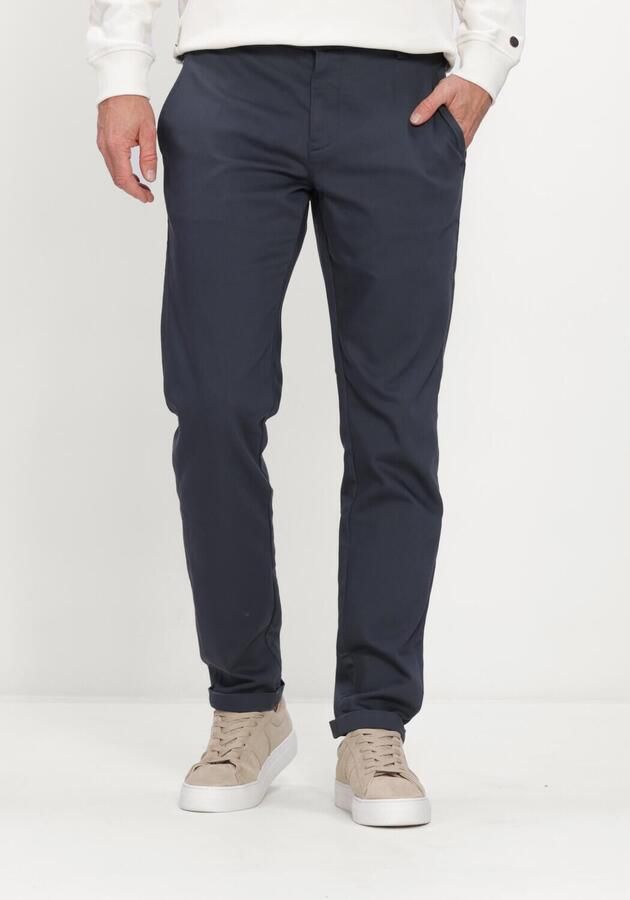 CAST IRON Heren Broeken Cylas Tapered Chino Megda Power Donkerblauw
