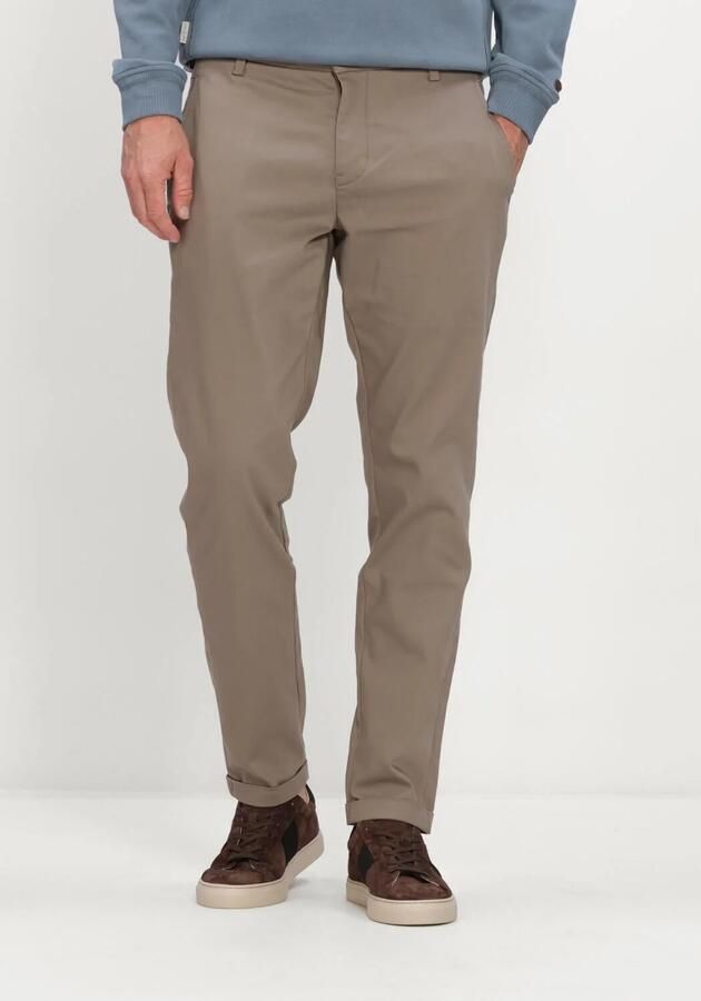 CAST IRON Heren Broeken Cylas Tapered Chino Megda Power Zand