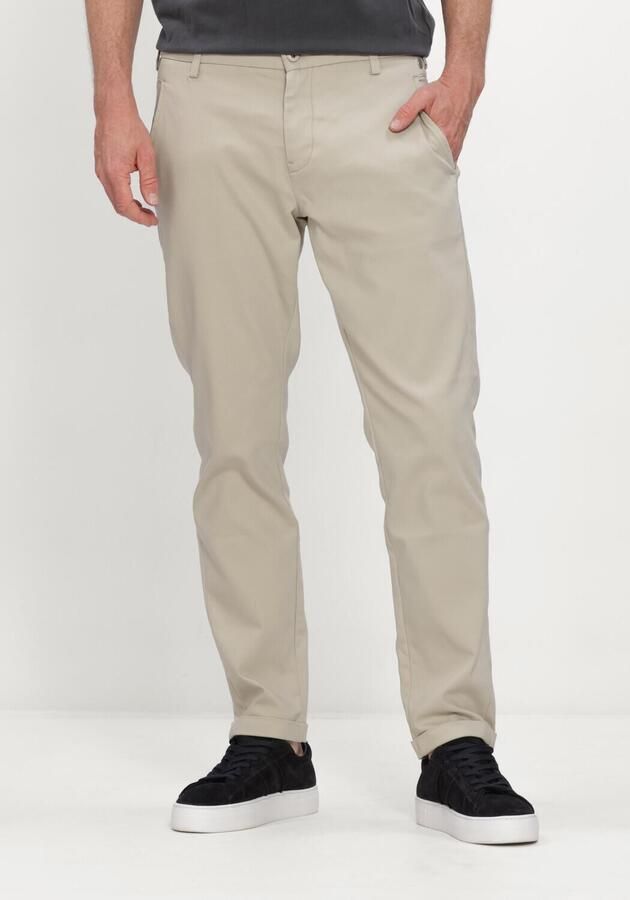 CAST IRON Heren Broeken Cylas Tapered Chino Megda Power Zand
