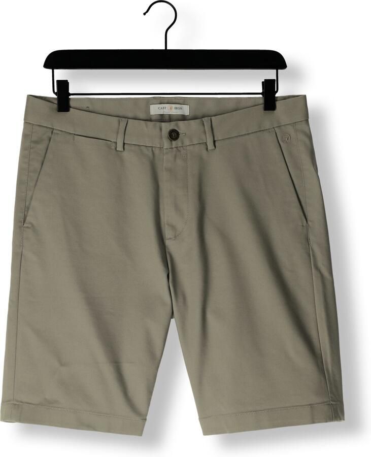 CAST IRON Heren Broeken Riser Shorts Comfort Stretch Groen
