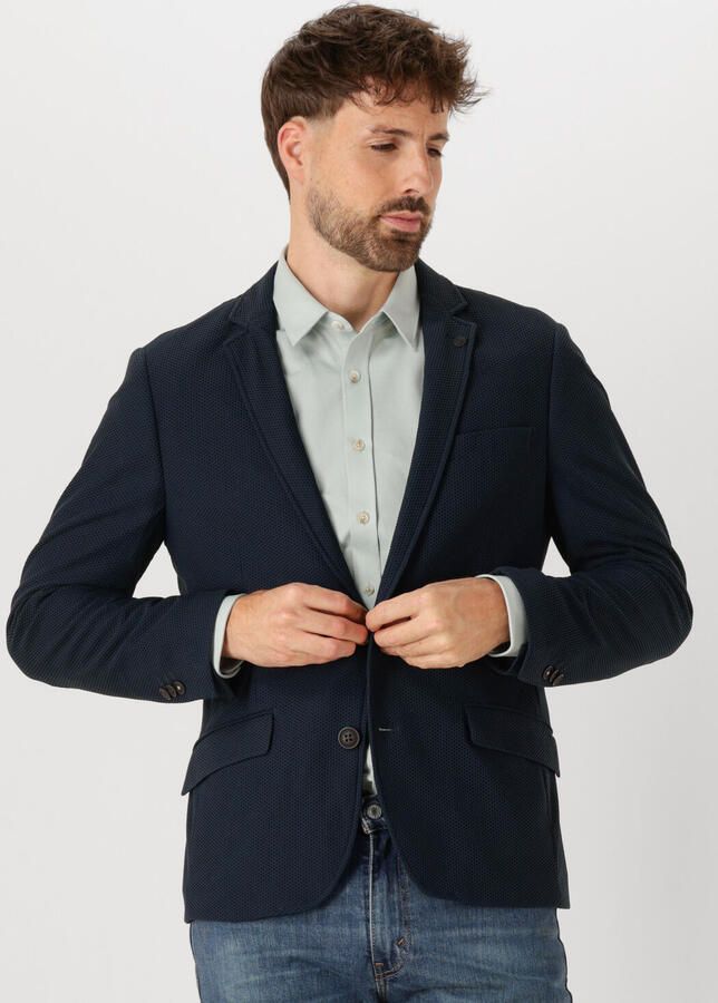 CAST IRON Heren Colberts Fancy Structure Knit Donkerblauw - Foto 4