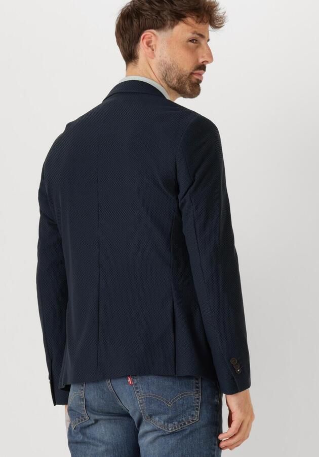 CAST IRON Heren Colberts Fancy Structure Knit Donkerblauw - Foto 2