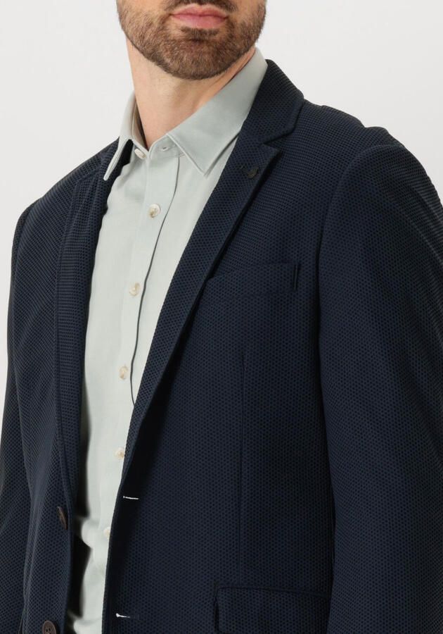 CAST IRON Heren Colberts Fancy Structure Knit Donkerblauw - Foto 3